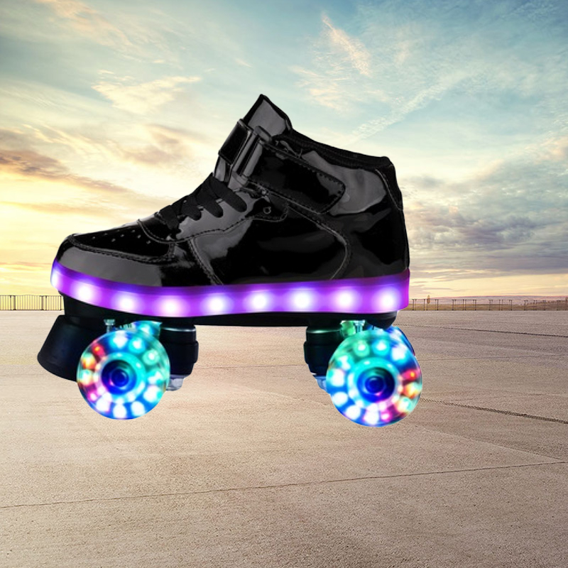 Charge Shoes Black + Flash Wheel